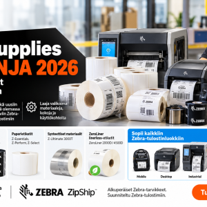 Zebra Supplies kampanja 2026 – Zebra etiketit ja ribbonit